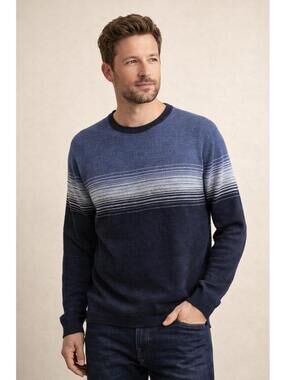 Vintage Men's Perry Ellis 100% Merino Wool Crewneck Sweater size Large